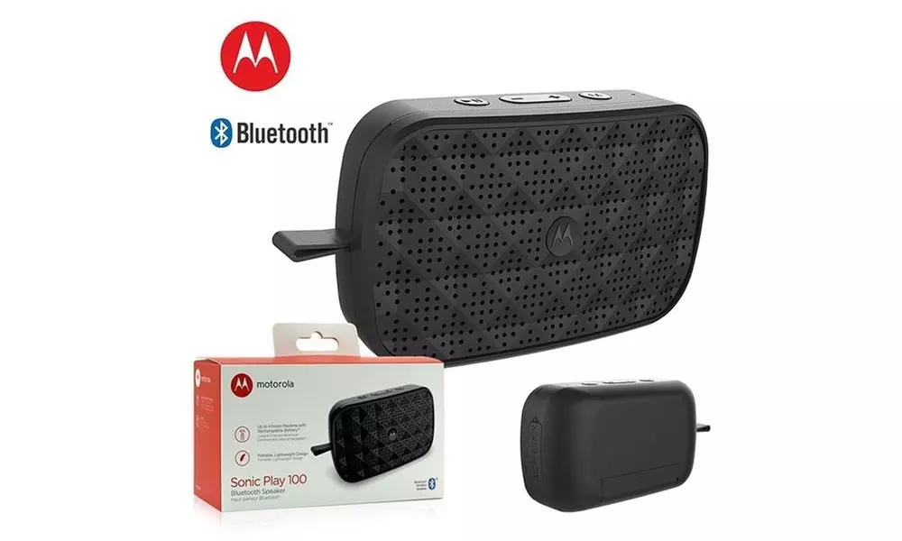 Motorola Sonic Play 150 Bluetooth Speaker With FM Radio - Black - Primary Image