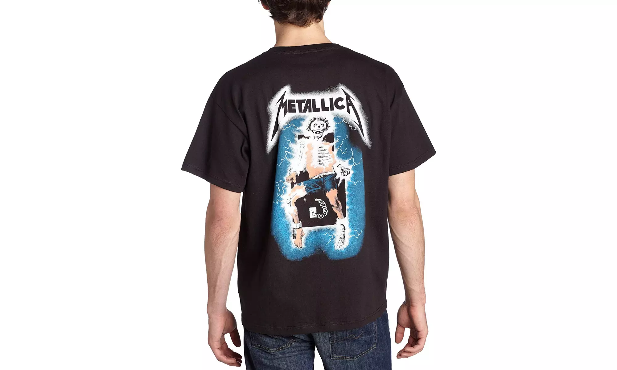Bravado Men's Metallica- Ride Lightning T-Shirt - Second Medium