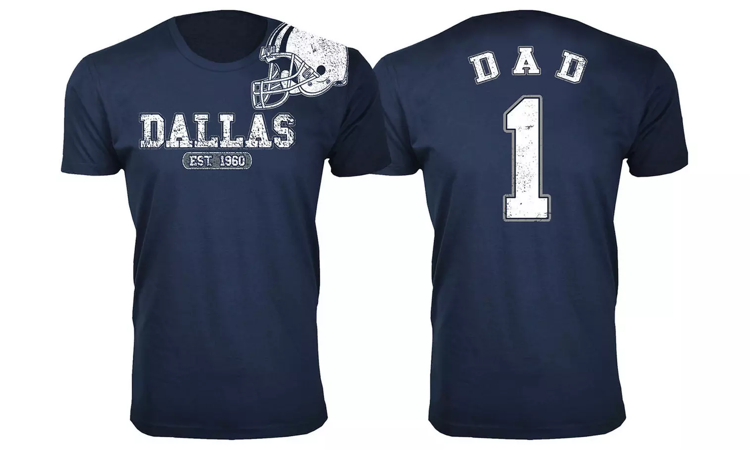 Men's Dallas Football Fan T-Shirts Collection (Extended Sizes Available)