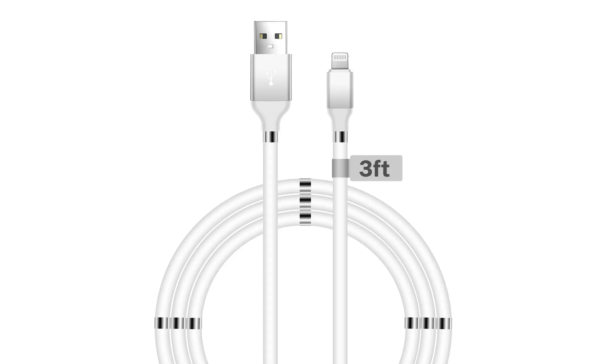 Aduro Fidget Cable Magnetic Self Winding MFI Lightning USB Cables