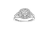 1/2 Cttw Round Natural Diamond Cluster Ladies Wedding Bridal Set Ring 14kt Gold 