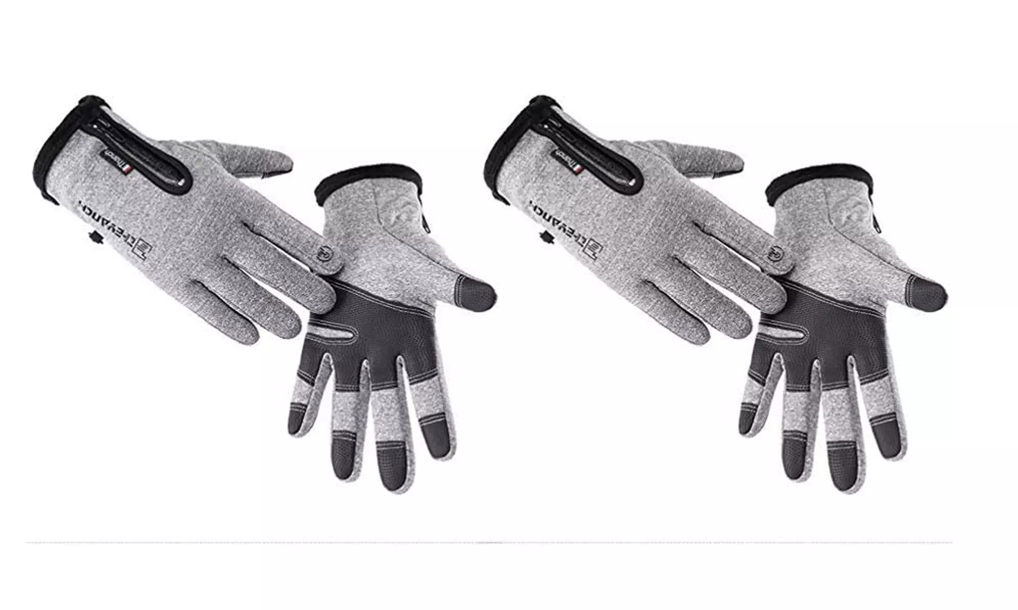 2 Pair Women Men Winter Touch Screen Gloves Windproof Waterproof Thermal Gloves