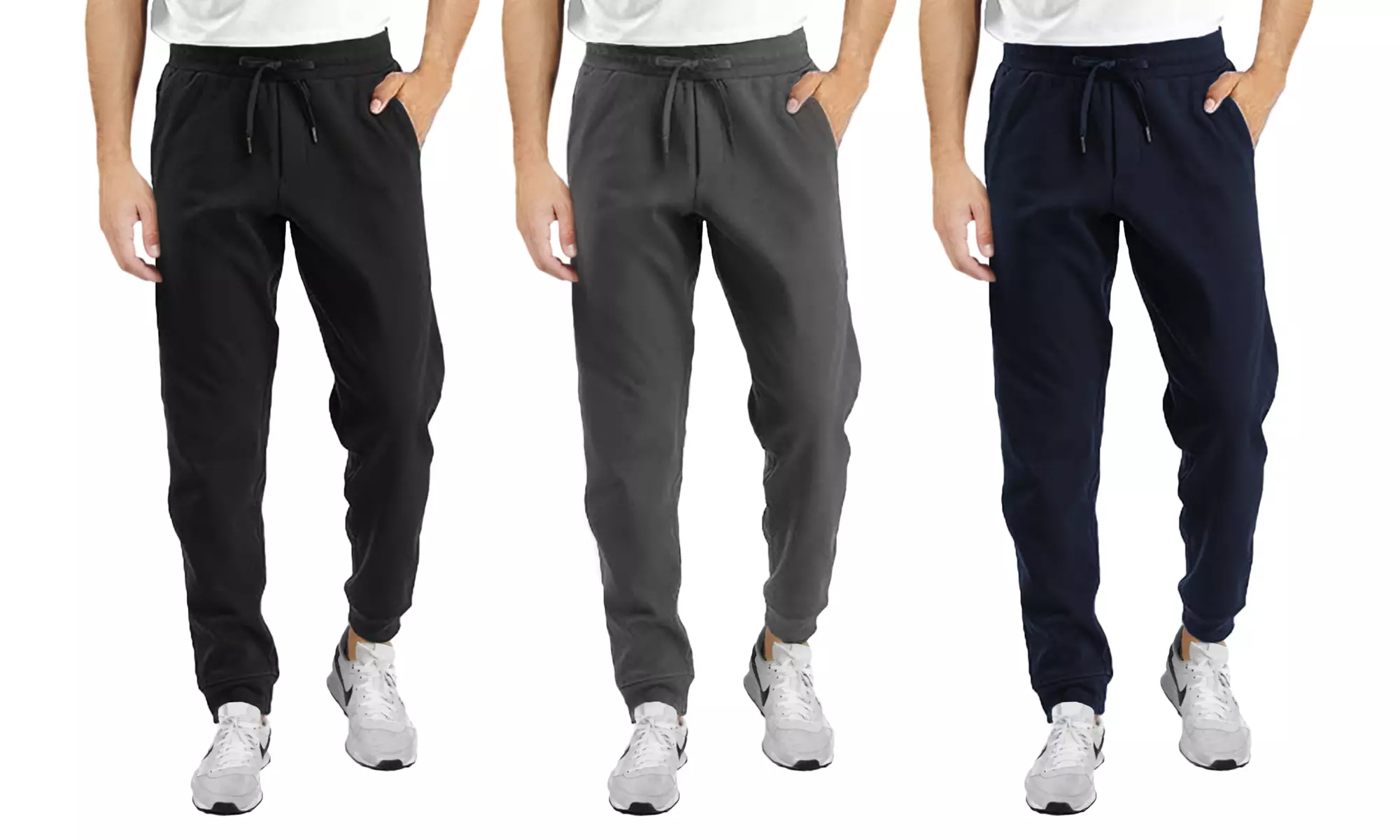 3-Pack Men's Classic Jogger Lounge Pants (Sizes, S-3XL)