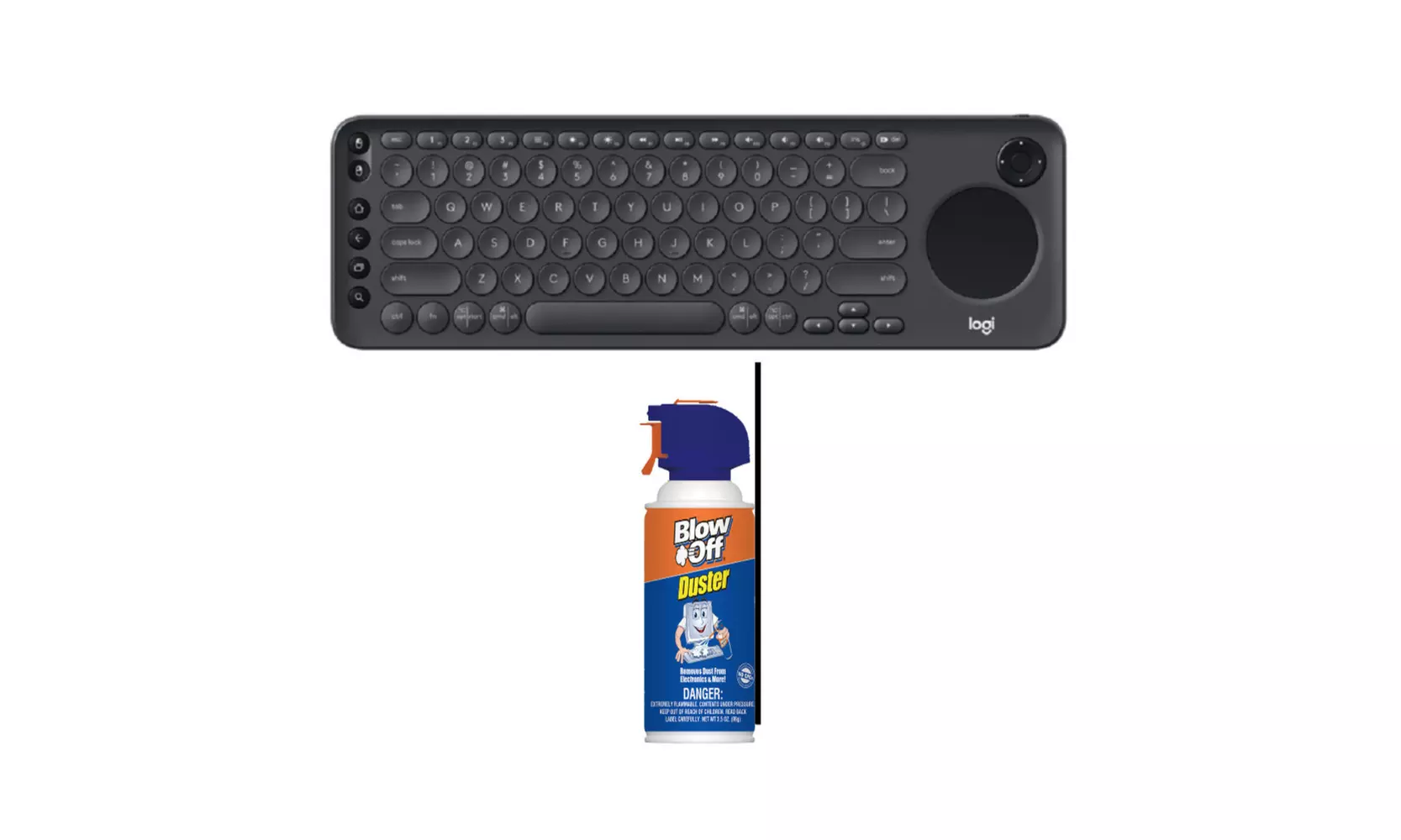 Logitech K600 TV Wireless Keyboard with Integrated Touchpad Bundle - Primary Image