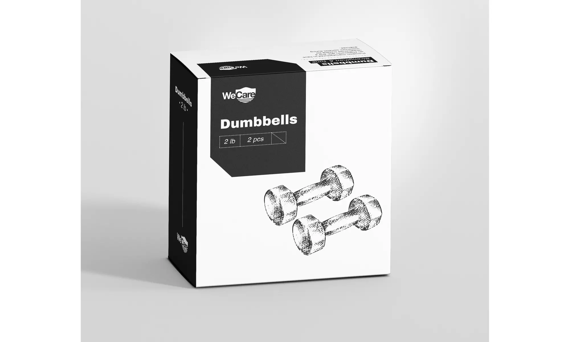WeCare Neoprene Coated Dumbbells for Non-Slip Grip (Set of Two)