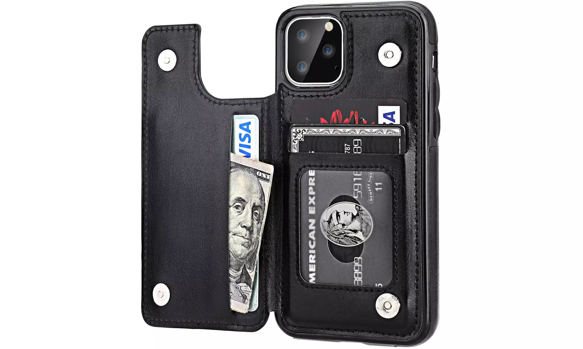 Slim Fit Phone Wallet For iPhone 11, 11 Pro, 11 Pro Max - Primary Image