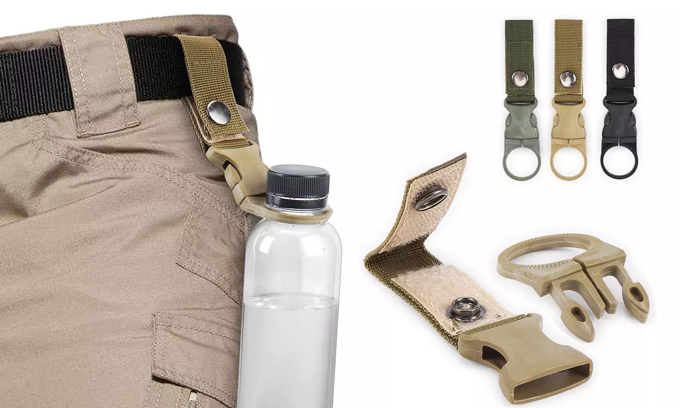 Water Bottle Clip Bottle Hanging Buckle Holder Clip for Backpack Belt Hiking - Primary Image