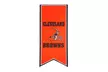Evergreen Cleveland Browns, Flag Banner - Second Medium