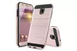 Metallic Shell TPU Bumper Case with Tempered Glass for Samsung J7 2018-Rose Gold - Second Medium