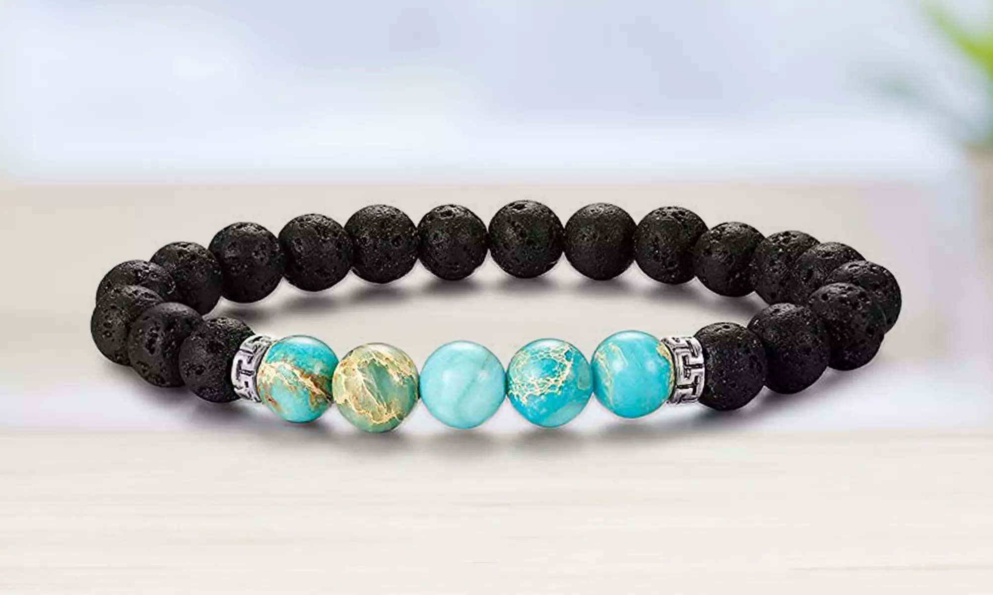 Natural Agate Diffuser Bracelet with Optional Essential Oils