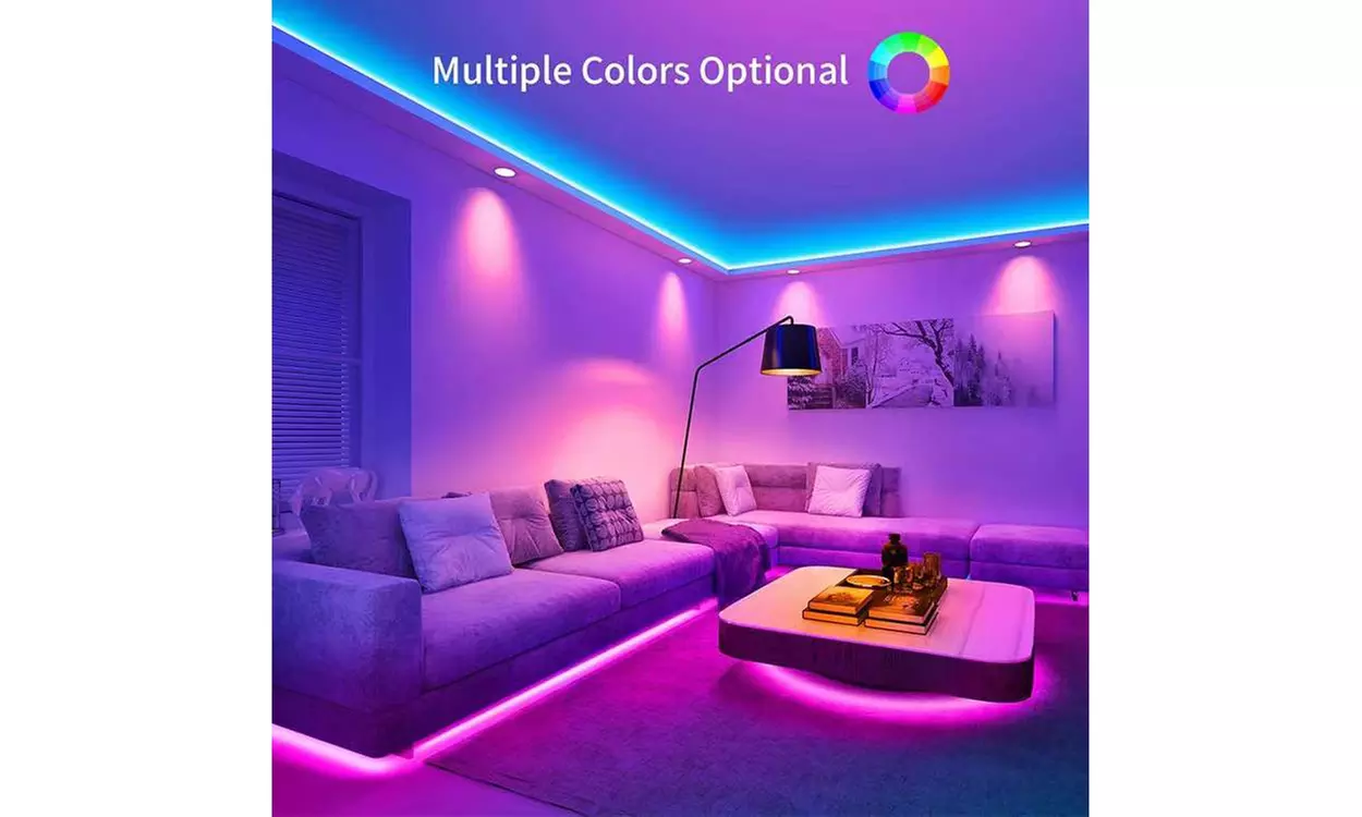 Smart Home Sound Activated Multi-Color LED Light Strip with Remote 