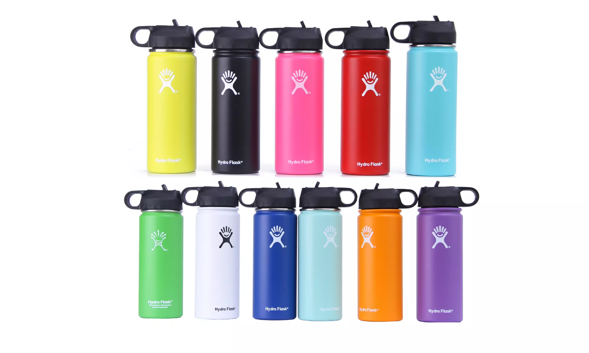 Hydro Flask Stainless Steel Vacuum Straw Lid Wide  Water Bottle (32oz-40oz) - Primary Image