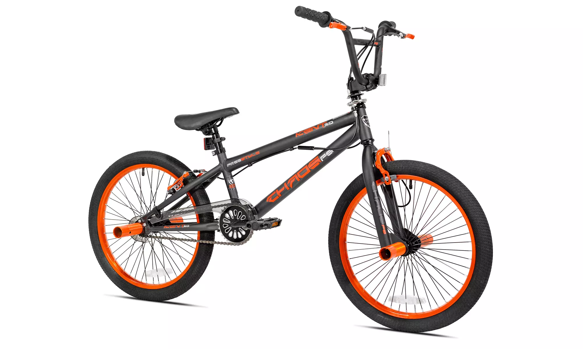 Kent 20" Chaos Boy's Bike, Matte Gray/Orange, For Height Sizes 4'2" and Up - Primary Image
