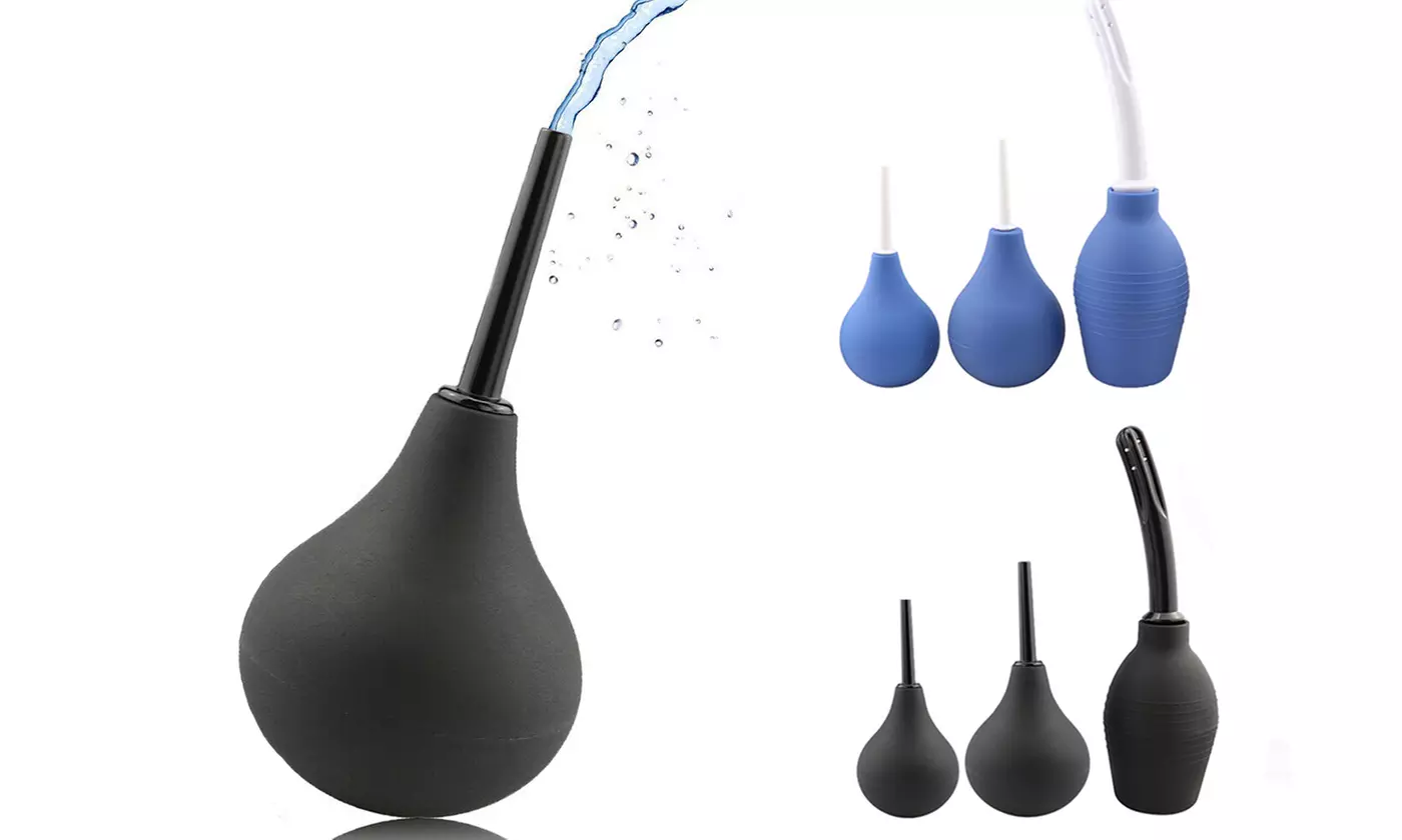 Silicone Enema Anal Douches Cleansing Bulb Travel Toilet Bidet - Primary Image