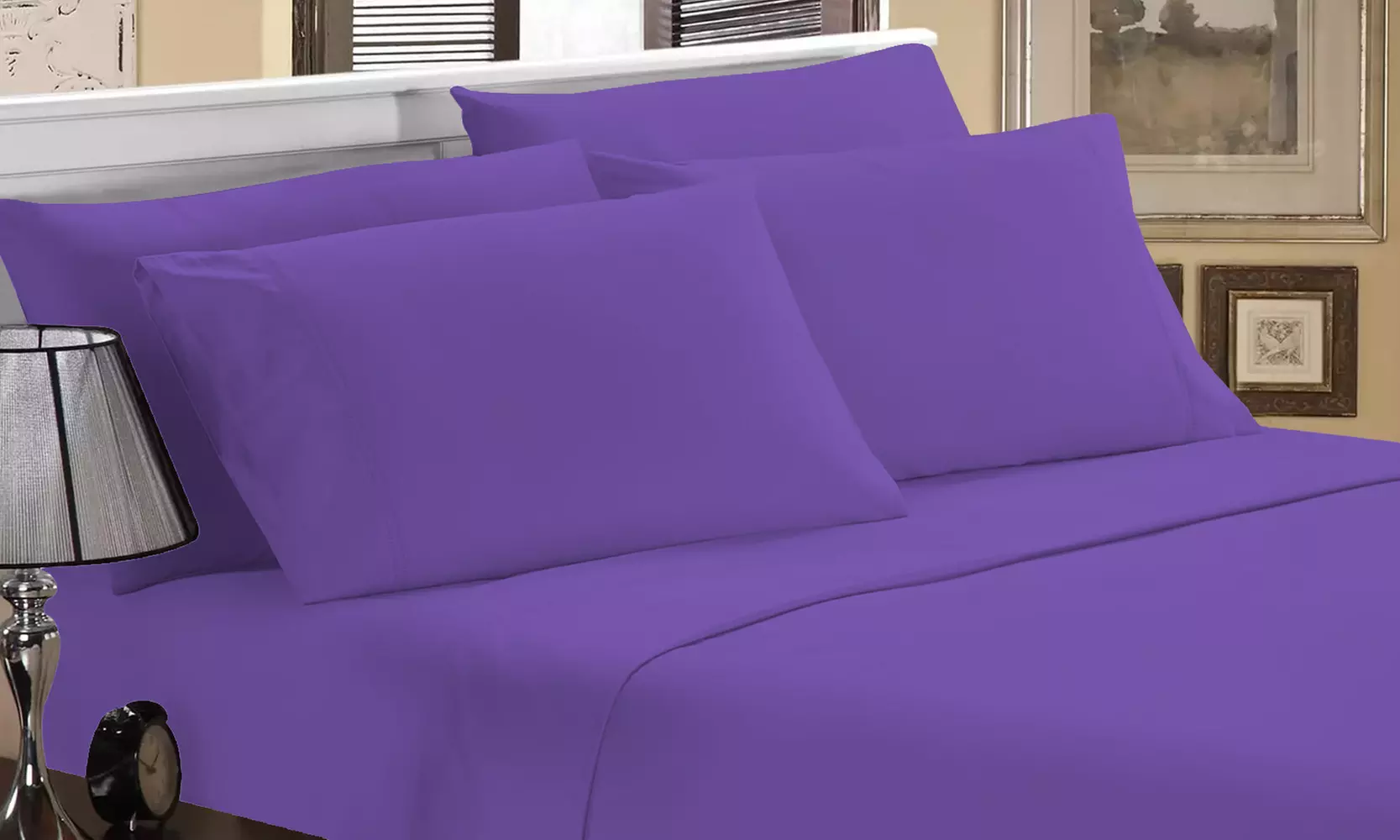 Luxury Home 1800 Series Super Soft Bamboo-Blend Sheet Set (6-Piece)