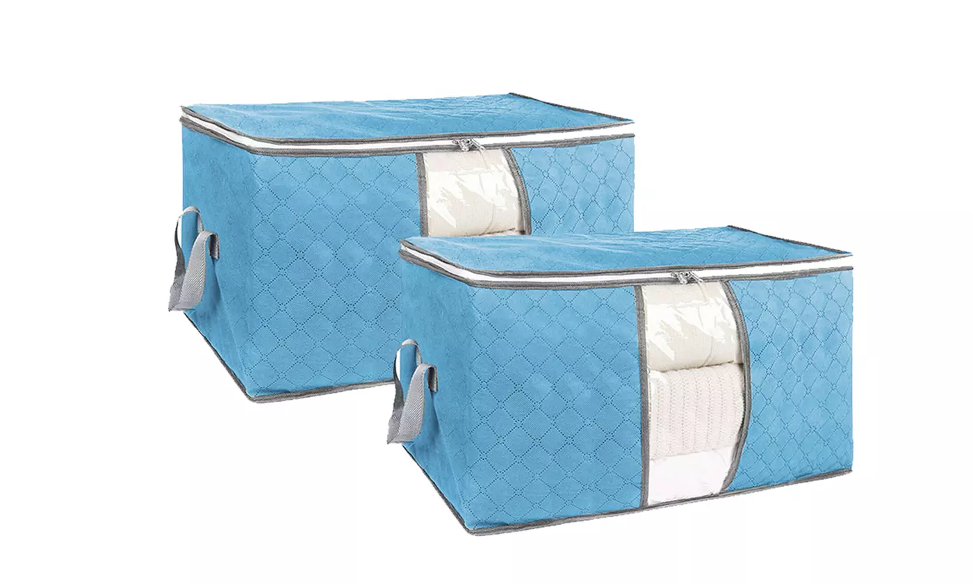 Non-Woven Clothes Storage Under-Bed Bins Foldable Closet Organizer Containers