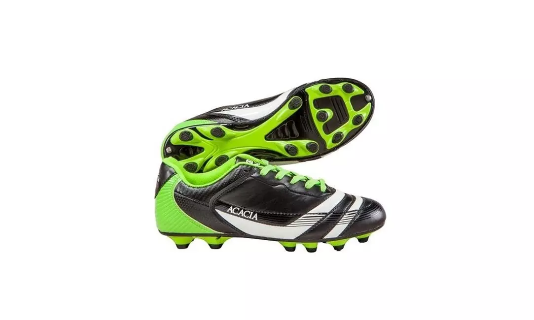 Acacia STYLE -37-211 Thunder Soccer Shoes - Black and Lime 11A - Primary Image