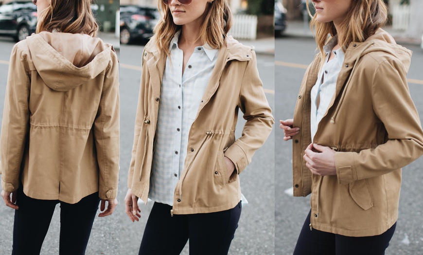 lightweight khaki jacket womens