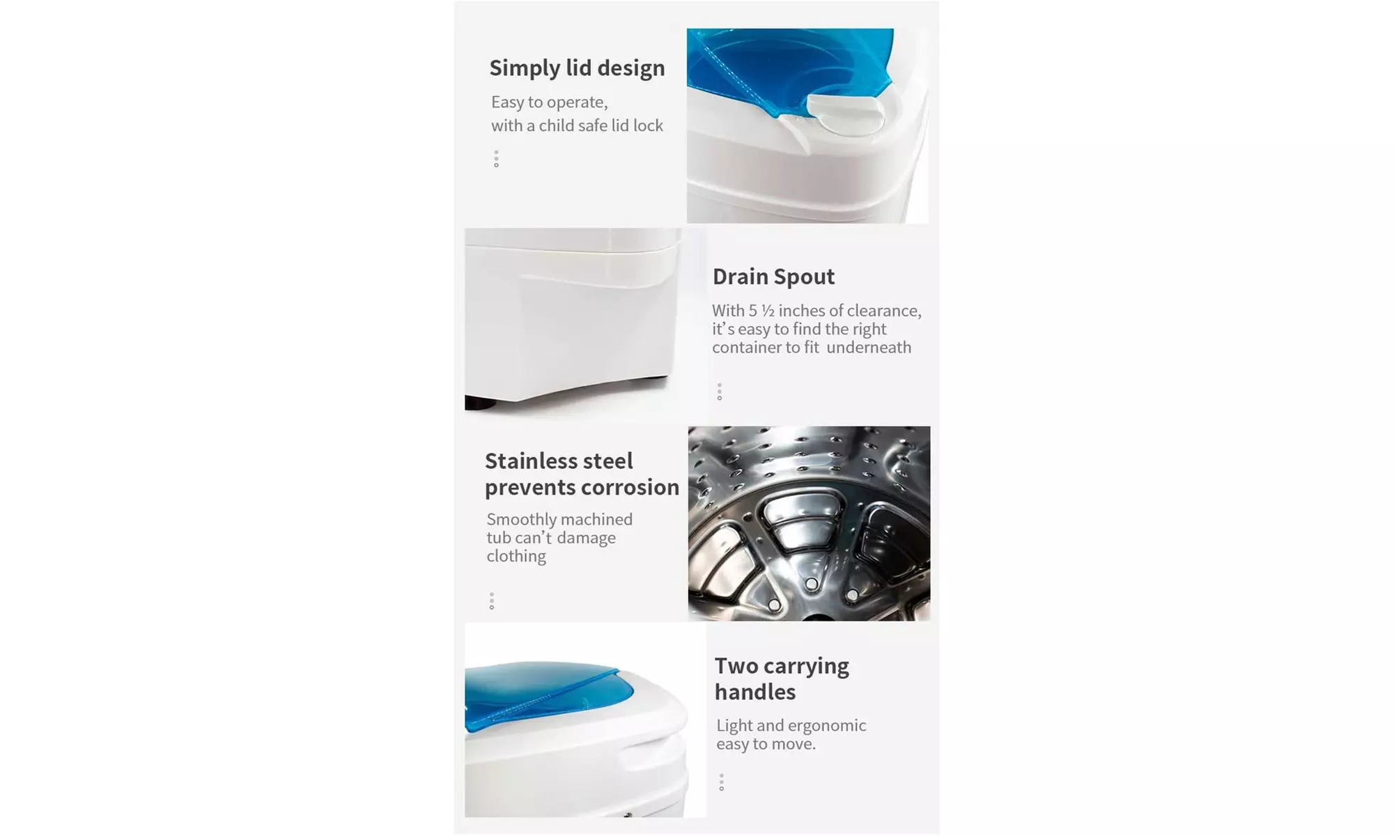 The Laundry Alternative Ninja 3200 RPM Portable Spin Dryer w/ Suspension System - Second Medium