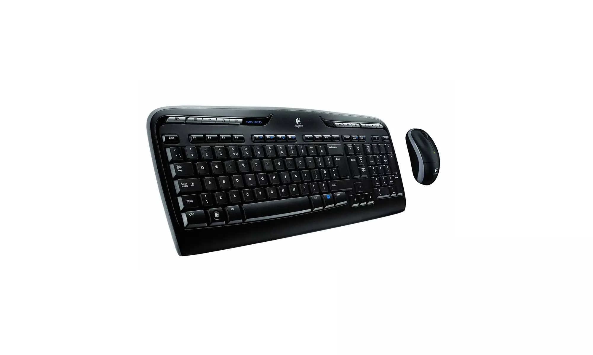 Logitech MK320 Wireless Keyboard and Mouse Combo (Black) - Second Medium