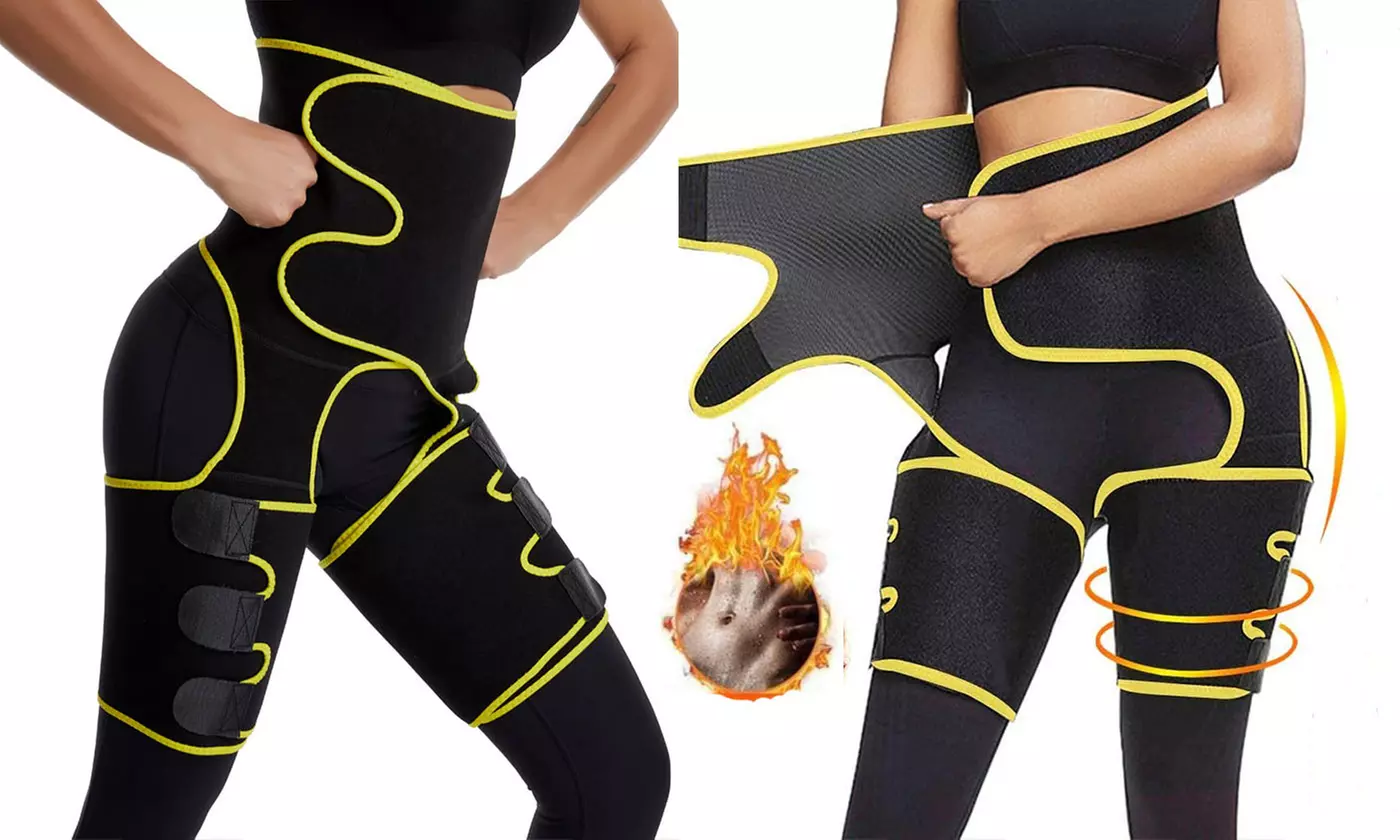 Waist Trainer, Hip Lift Enhancer Combine Thigh Slimmer Shaper Sweat Sauna Suit - Primary Image