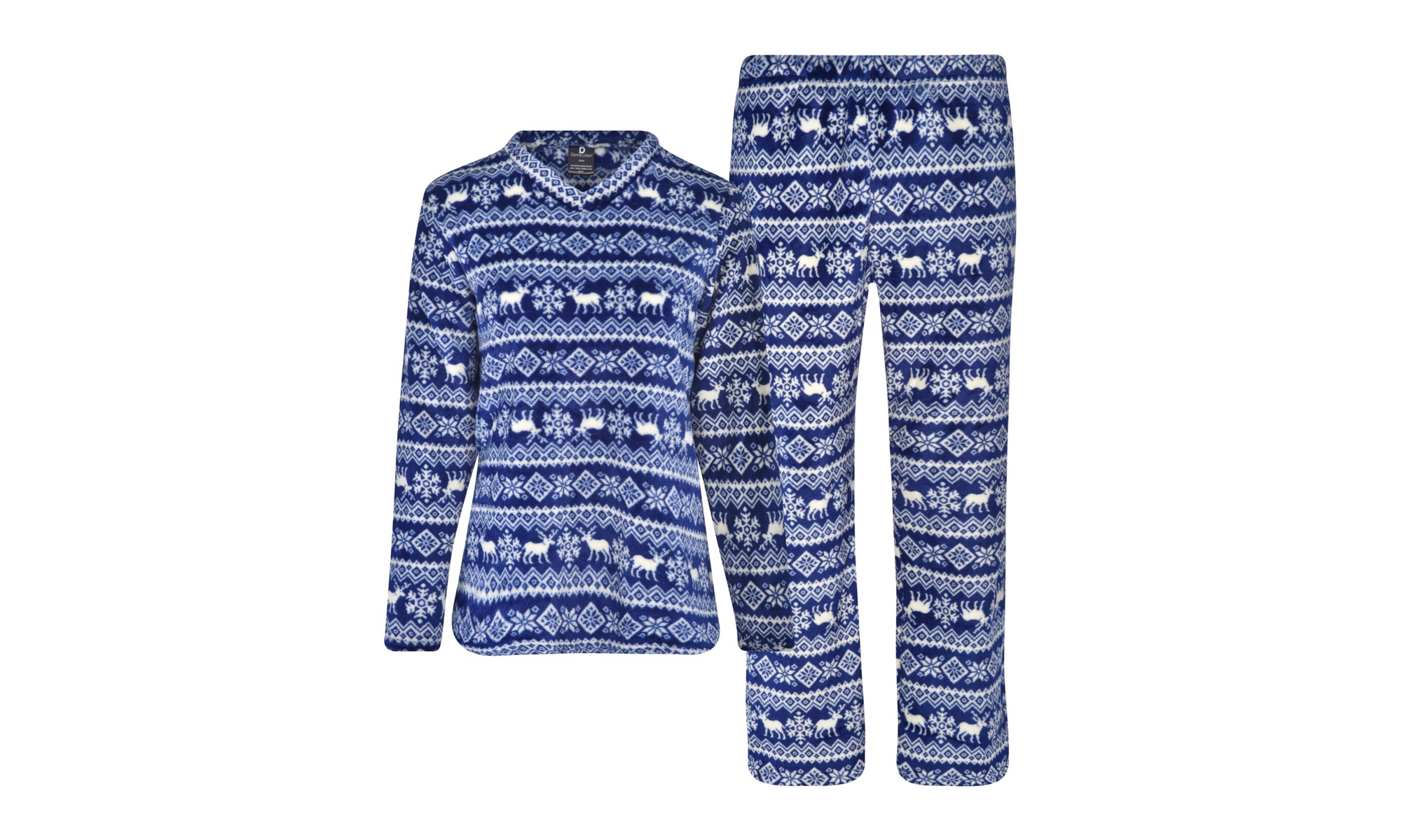 Donna L'oren Women's Fleece Pajamas Sets Many Prints Avail (Plus Size Available)