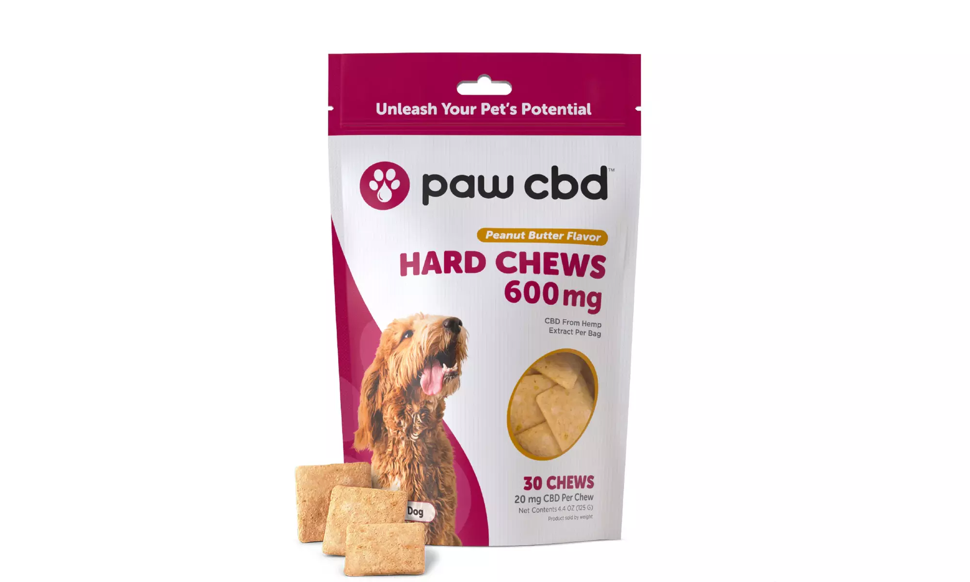 CBD Dog Treats Peanut Butter for Canine Happiness (300MG - 600MG) from cbdMD