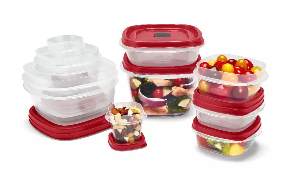 Rubbermaid BPA Free Microwave Safe Food Storage Containers 40 Pcs or 24 Pcs Set - Primary Image