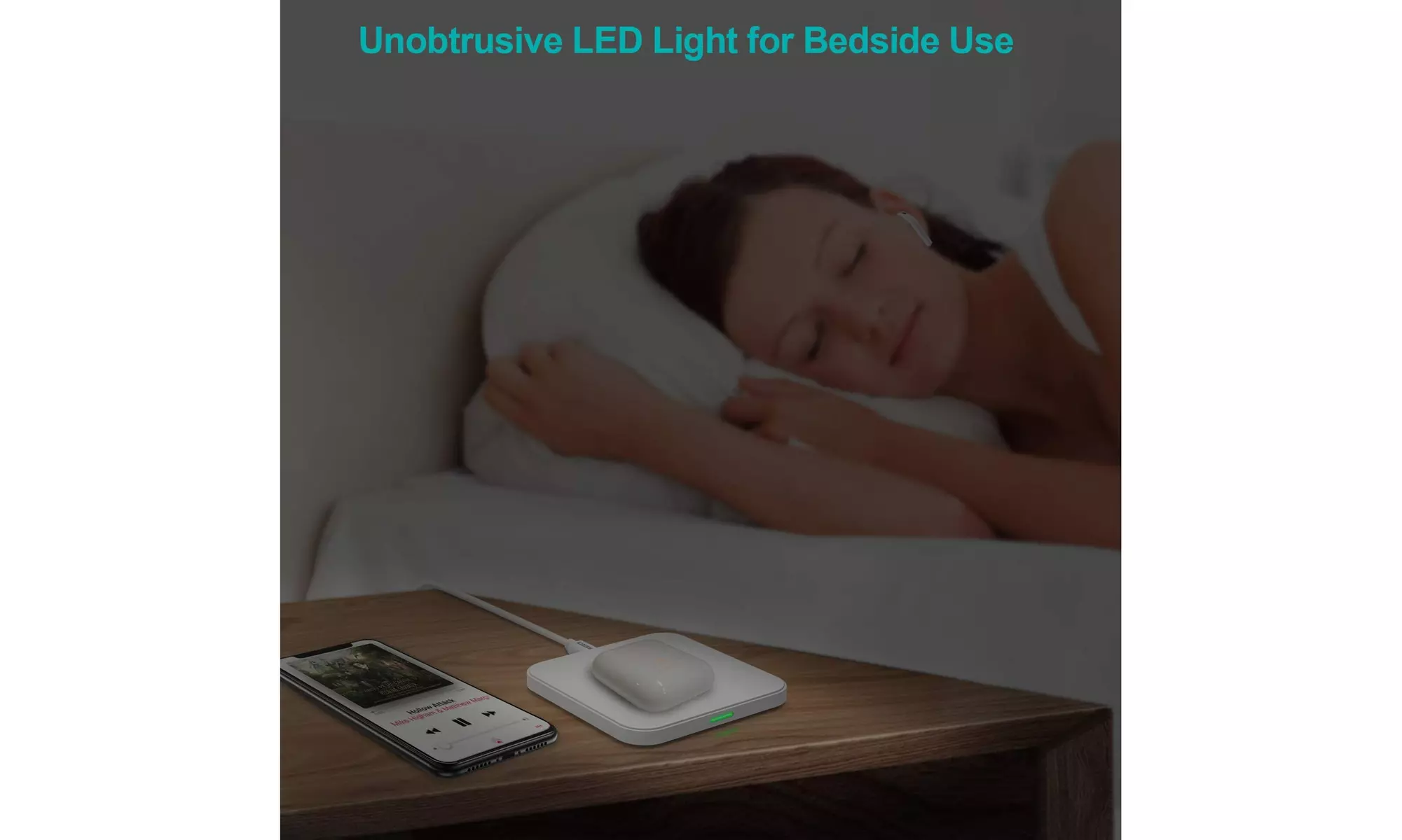 CHOETECH Fast Wireless Charging Pad Ultra Slim Compatible with iPhone Samsung