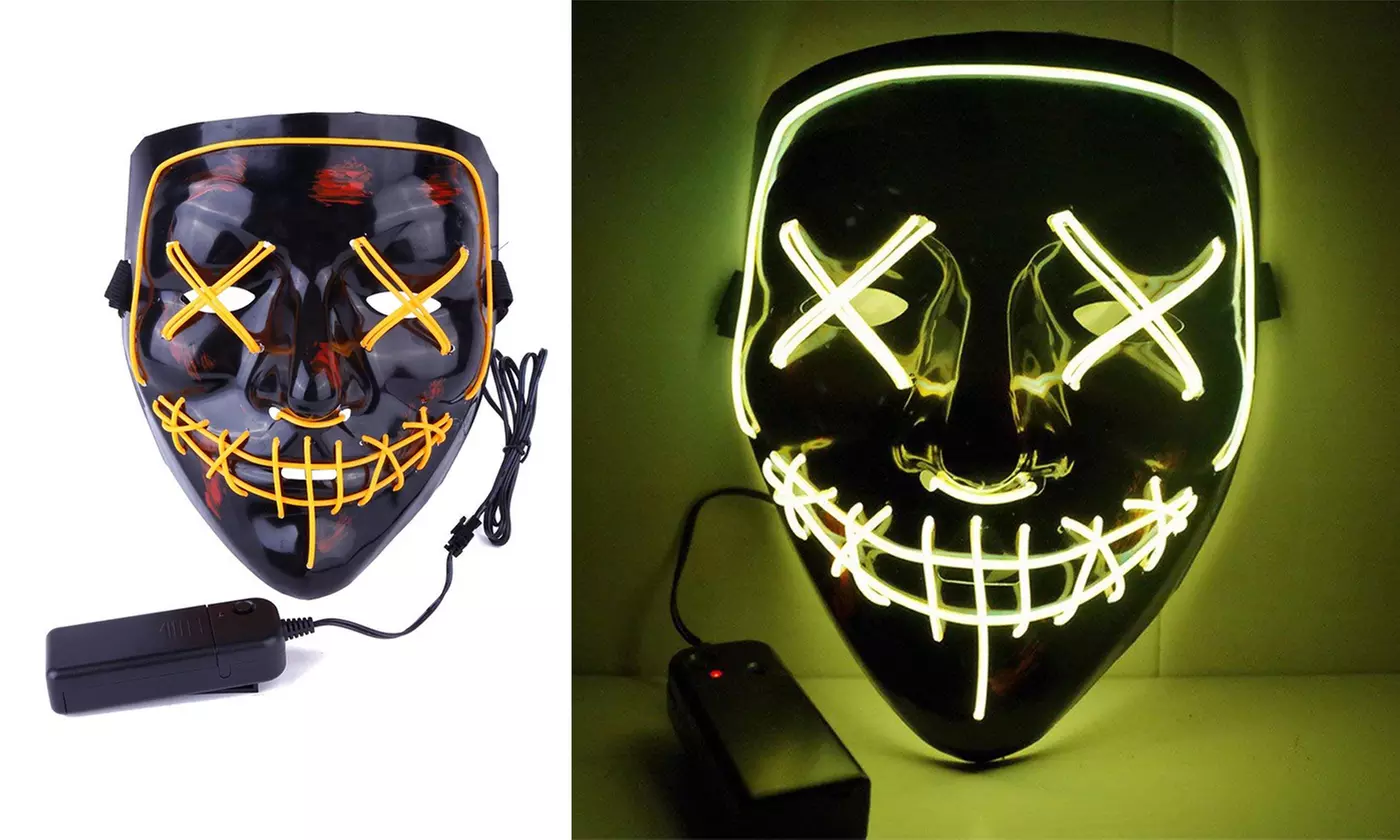 Halloween LED Purge Mask Light Up Funny Masks
