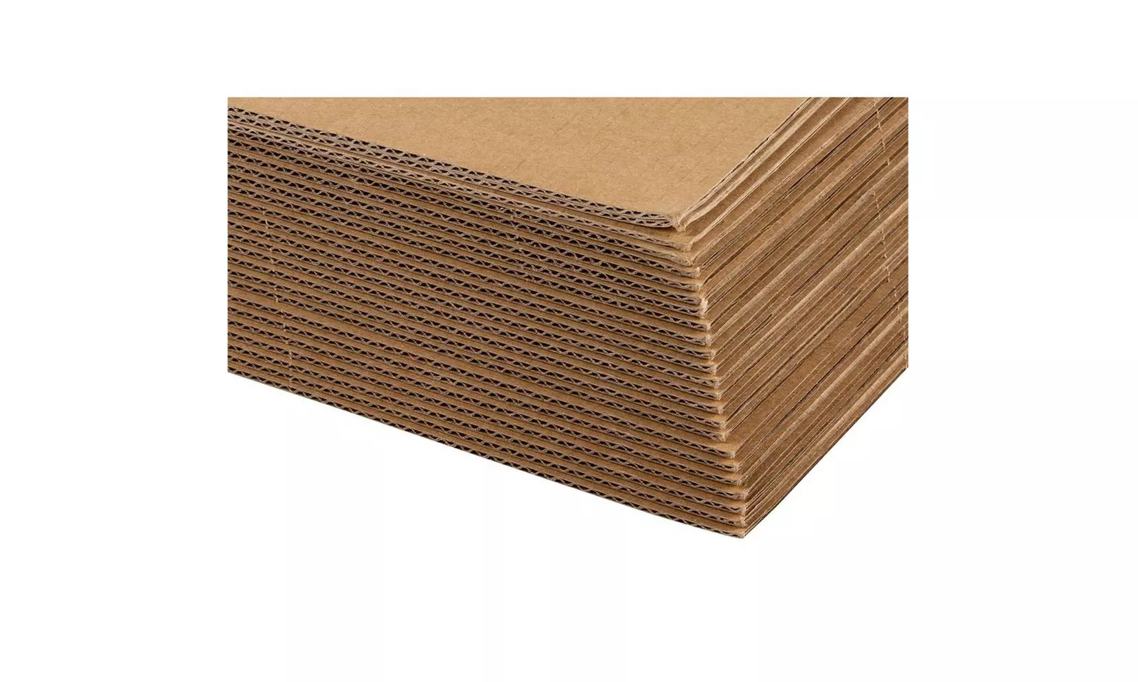 Corrugated Cardboard Sheets - 24-Pack Flat Cardboard Sheets, Cardboard Inserts - Second Medium
