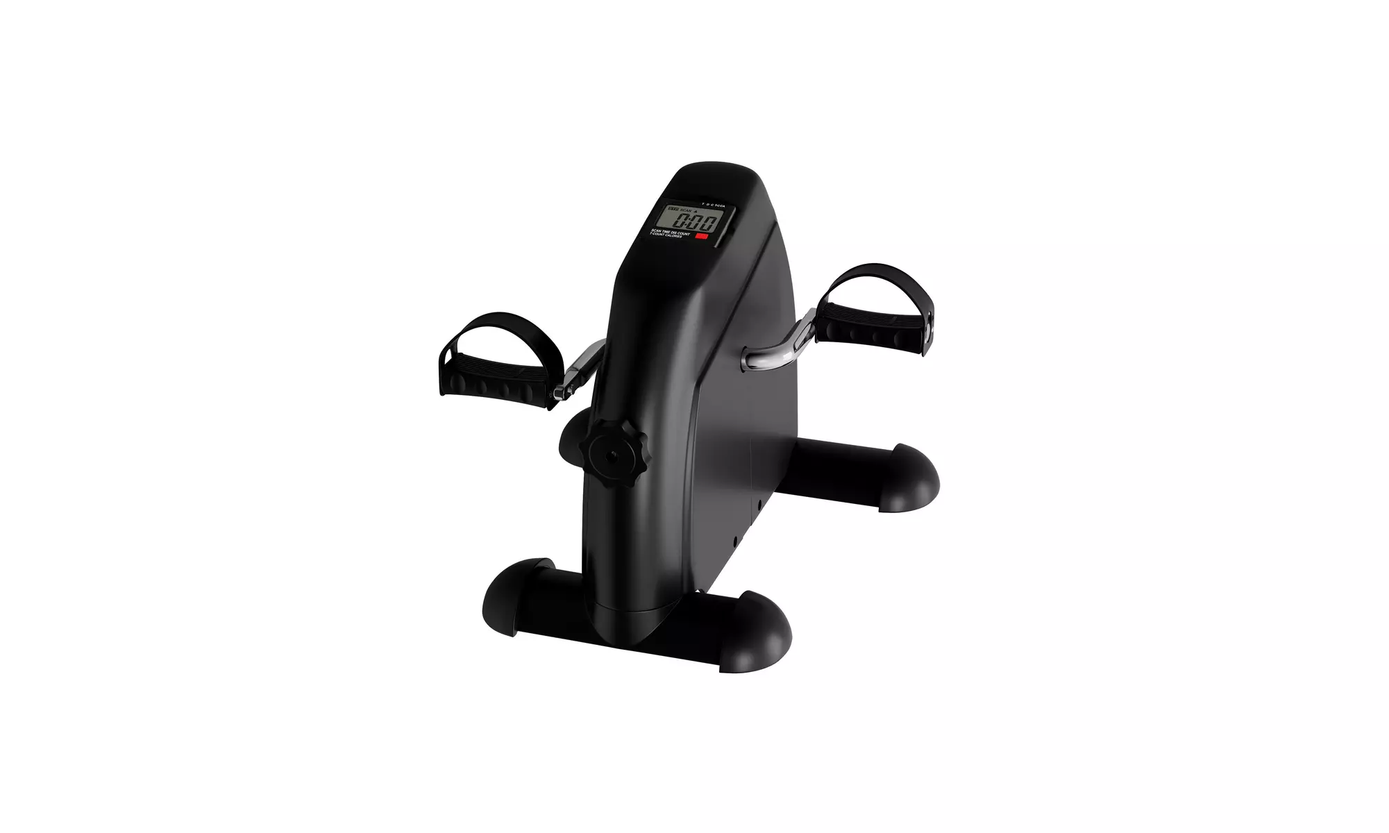 Digital Sit Down Pedal Exerciser Adjustable Resistance Knob Work Out Legs Arms - Primary Image