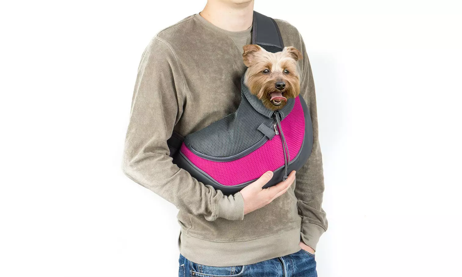 Small Dog Cat Sling Pet Carrier Bag for Travel - Primary Image