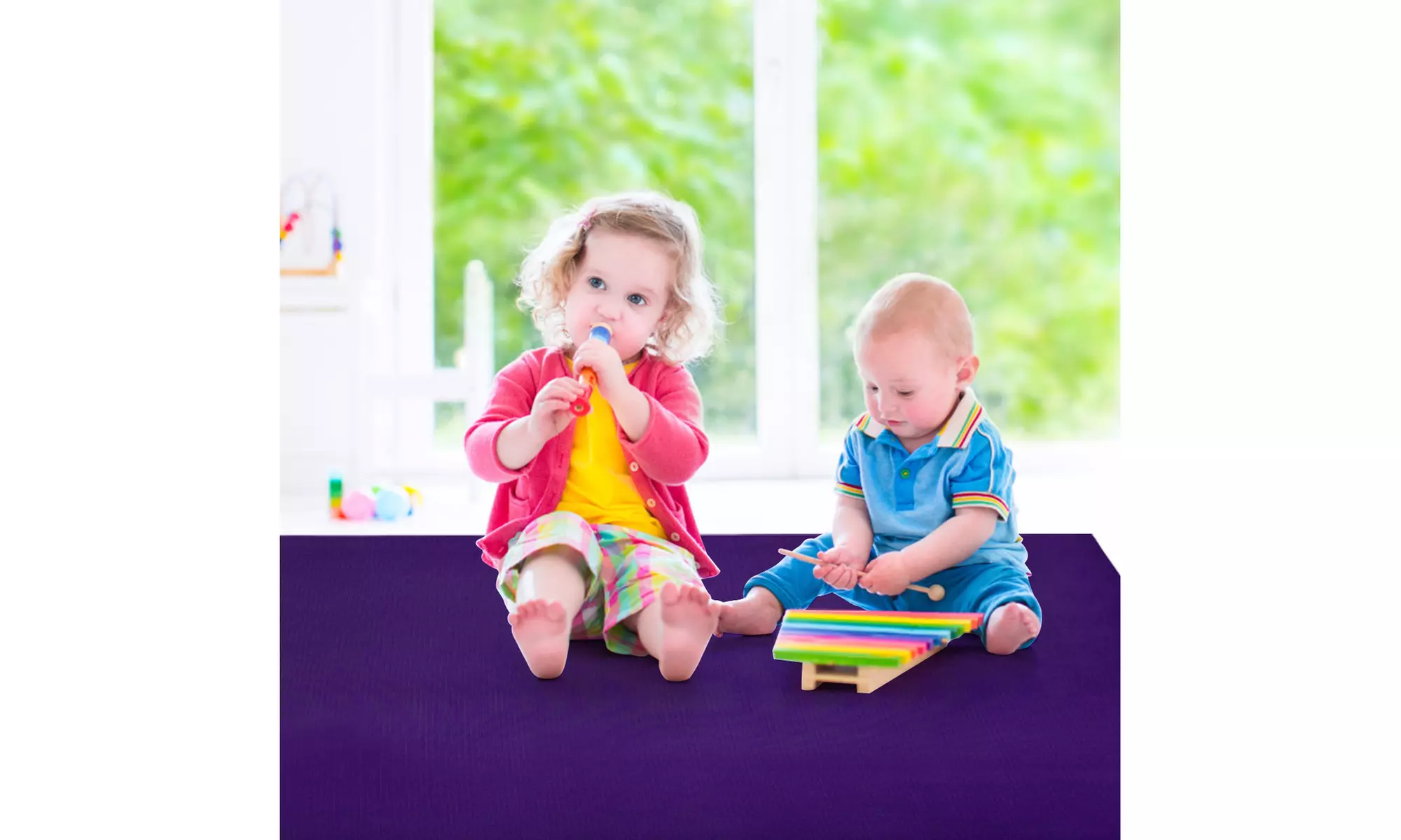 Large Yoga Mat 6' x 4' x 8 mm Thick Workout Mats for Home Gym Flooring