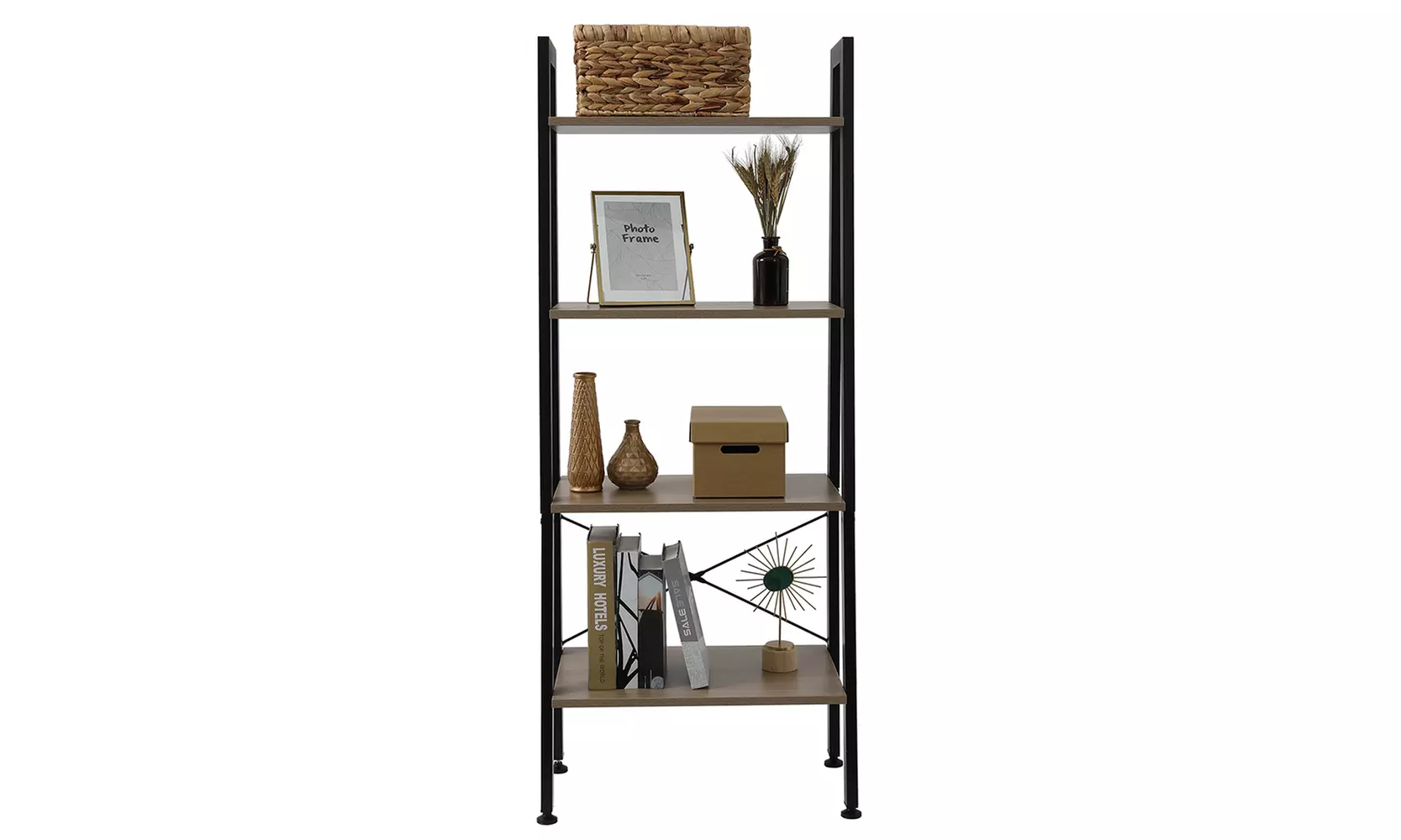 Industrial Ladder Shelf,Storage Rack Shelf for Office - Primary Image