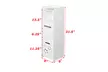 3-Tier White Locker Organizer Bathroom Storage Cabinet  - Second Medium