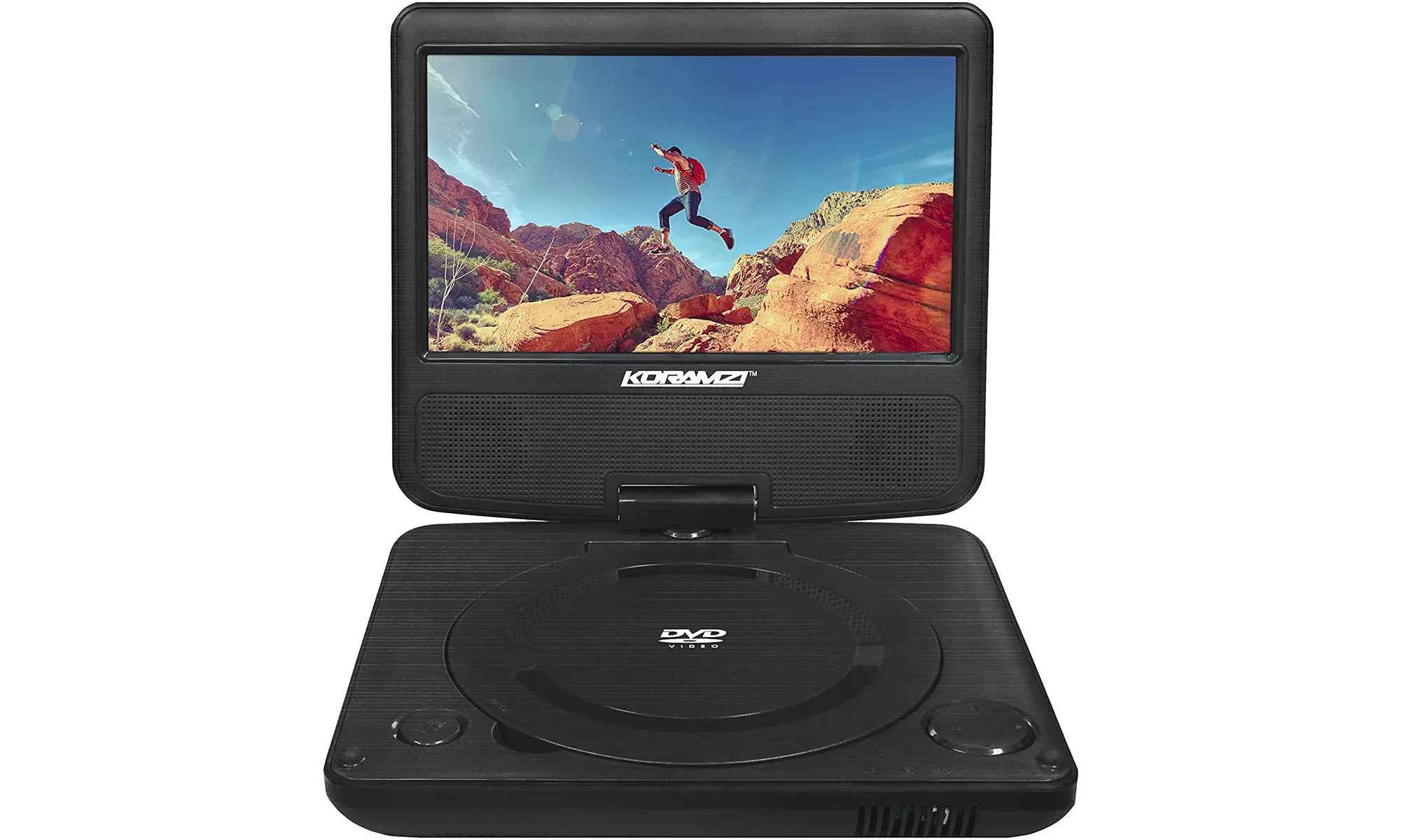 Koramzi PDVD-700 Portable DVD Player w/ Rechargeable Battery (Black)-New - Primary Image