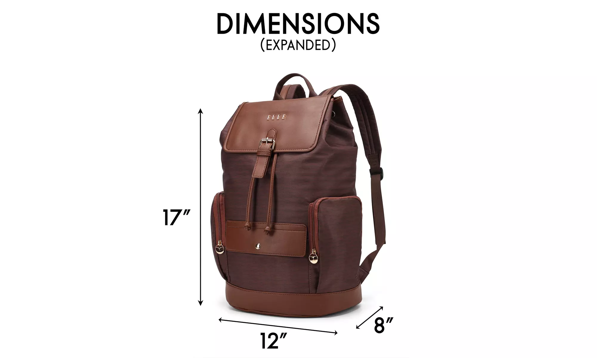 ELLE Eleganza 25L Monogram Backpack