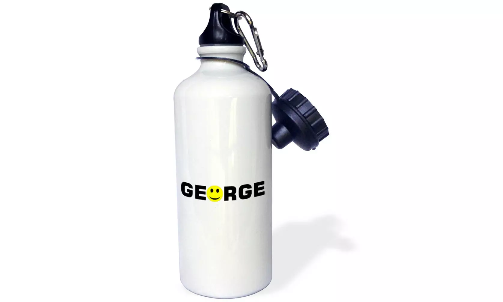  Water Bottle Print of George With Smiley Face For O  - Primary Image