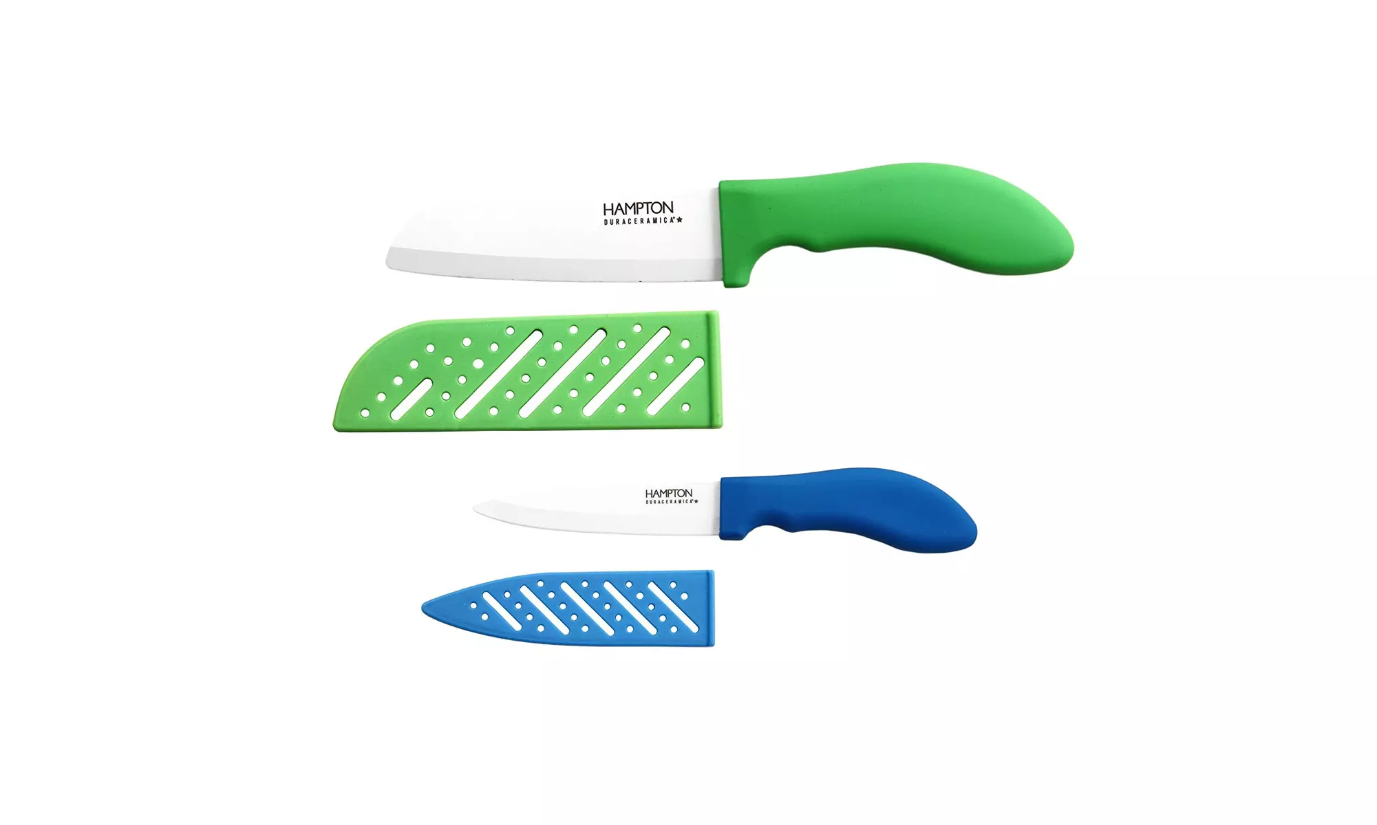 Hampton Forge Durac 4-Piece Dura-Ceramic Prep Knife Set with Blade Guards - Primary Image