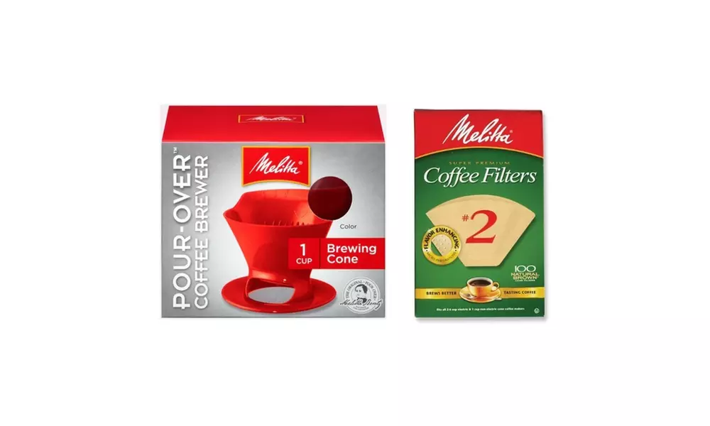 Melitta 1-Cup Pour-Over Coffee Brewing Cone - Second Medium