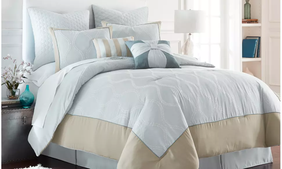 Tropez Embroidered Comforter Set (8-Piece) - Primary Image