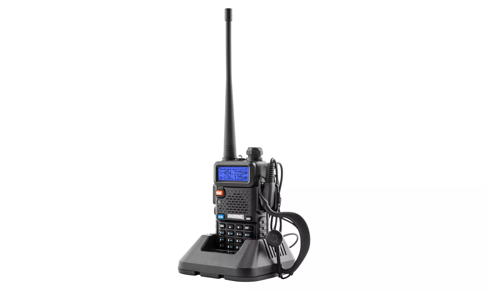 1.5" LCD 5W 136-174MHz/ 400-520MHz Dual Band Walkie Talkie w/ 1-LED Flashlight - Second Medium