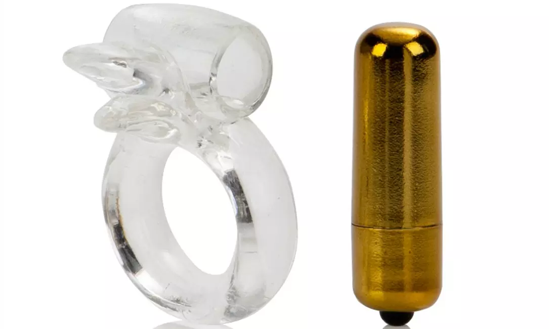 Calexotics Pure Gold Double Trouble Enhancer C-Ring - Second Medium