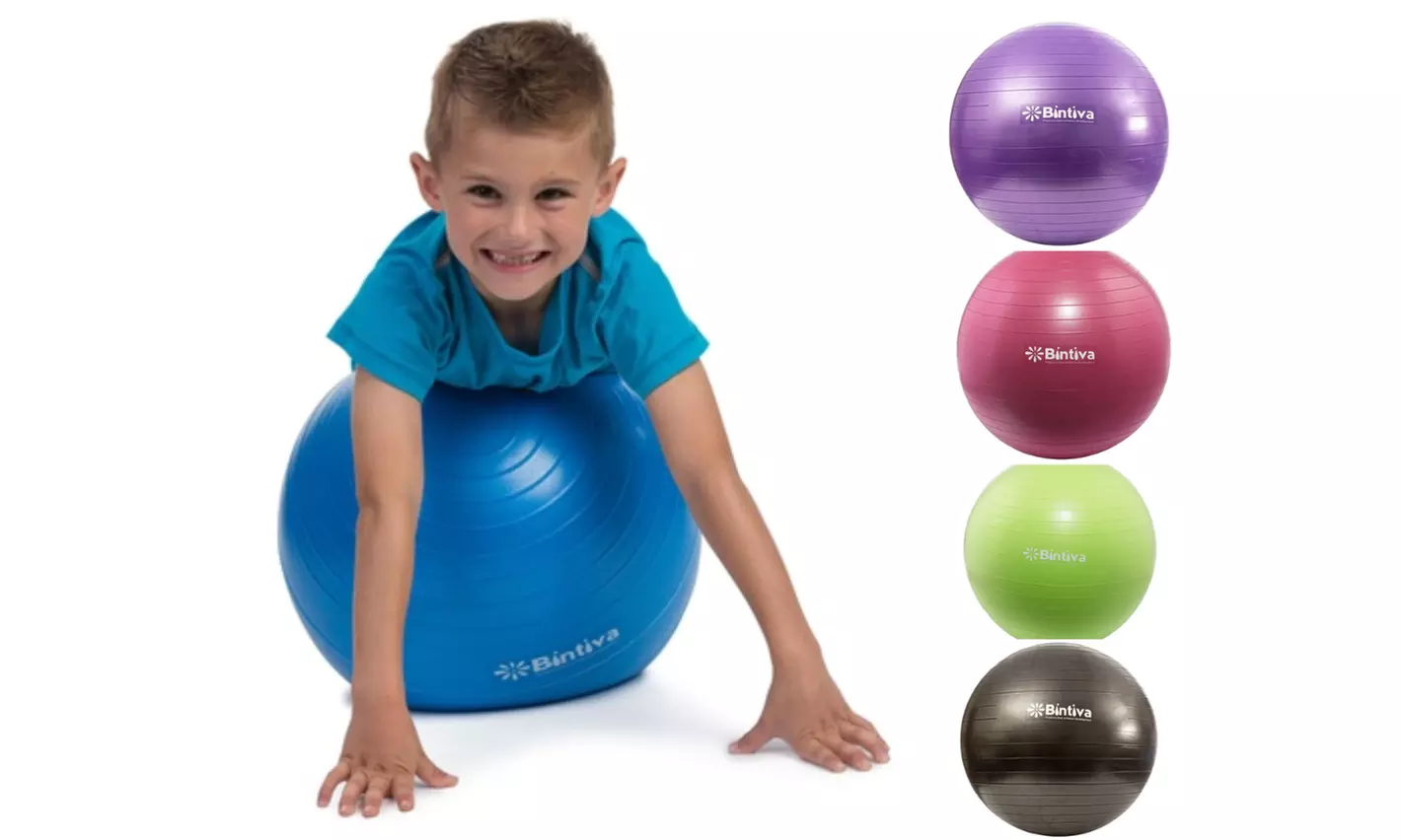 Bintiva Anti-burst Fitness Exercise Stability Yoga Ball - Multiple Sizes