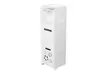 3-Tier White Locker Organizer Bathroom Storage Cabinet  - Second Medium