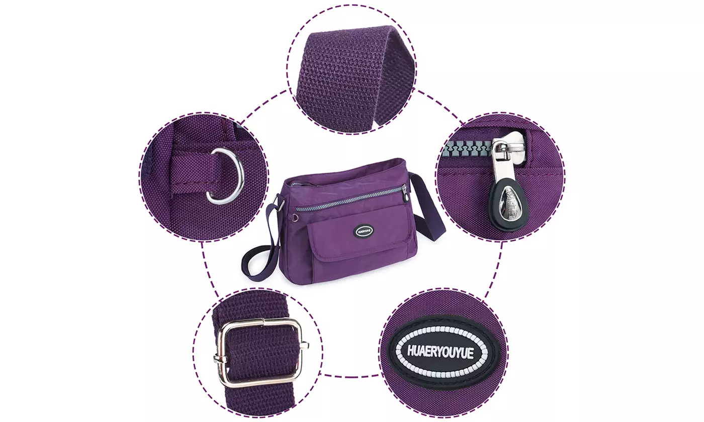 ItBelongs2U Women Nylon Waterproof Shoulder Messenger Lightweight Crossbody Bag