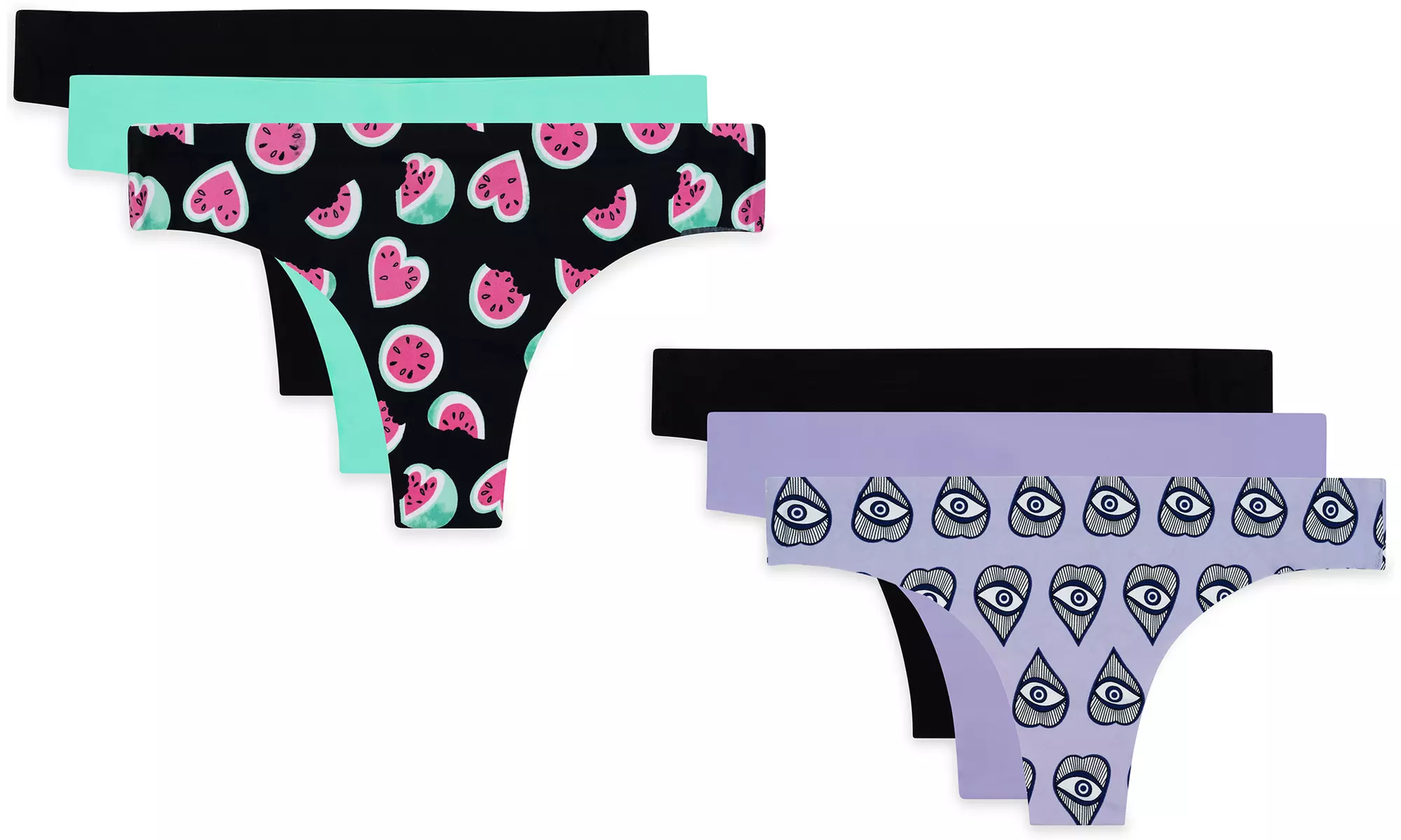 Women's Seamless Thong 6 Packs - Second Medium