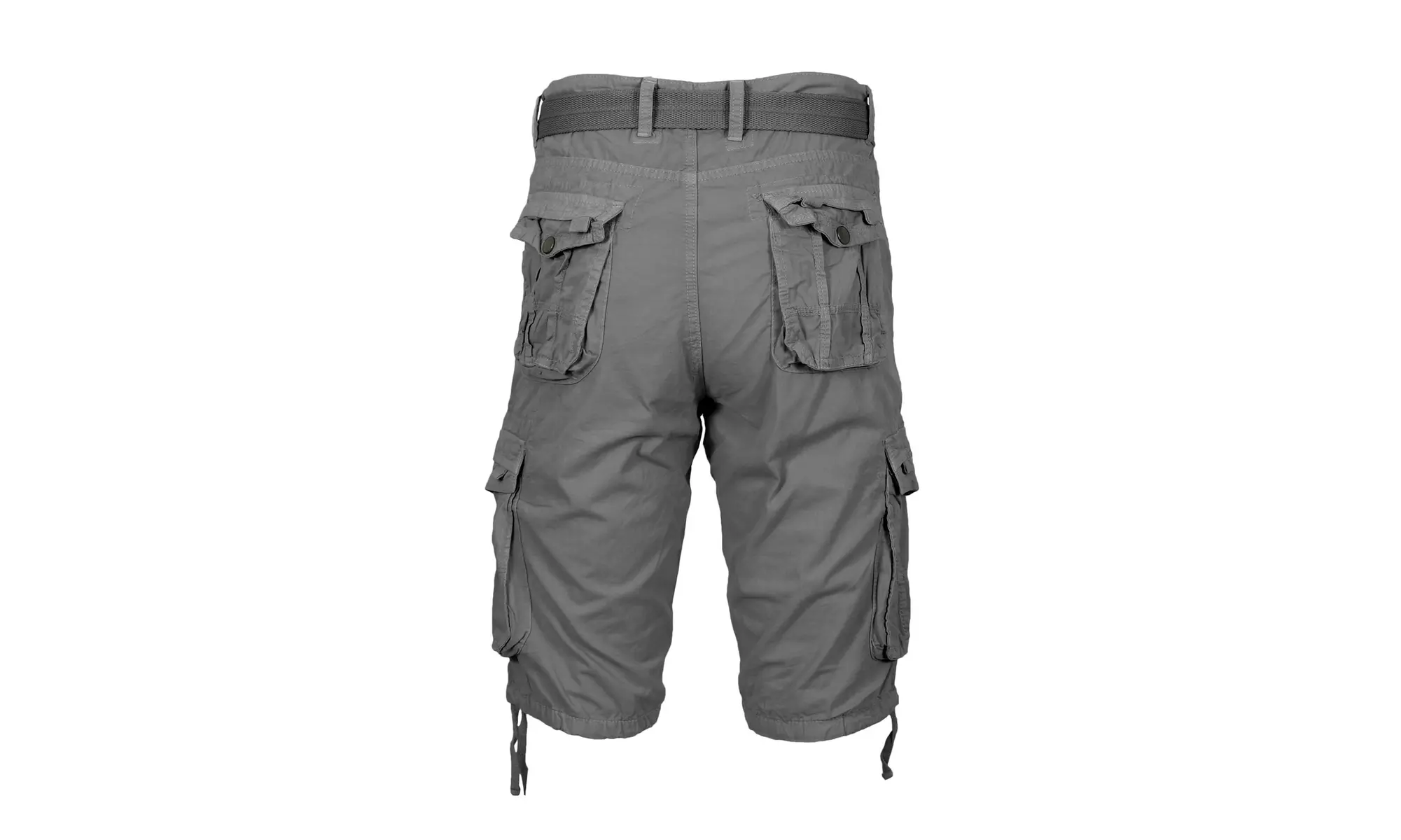 Men's Distressed Cotton Cargo Belted Shorts (Sizes, 30-42)