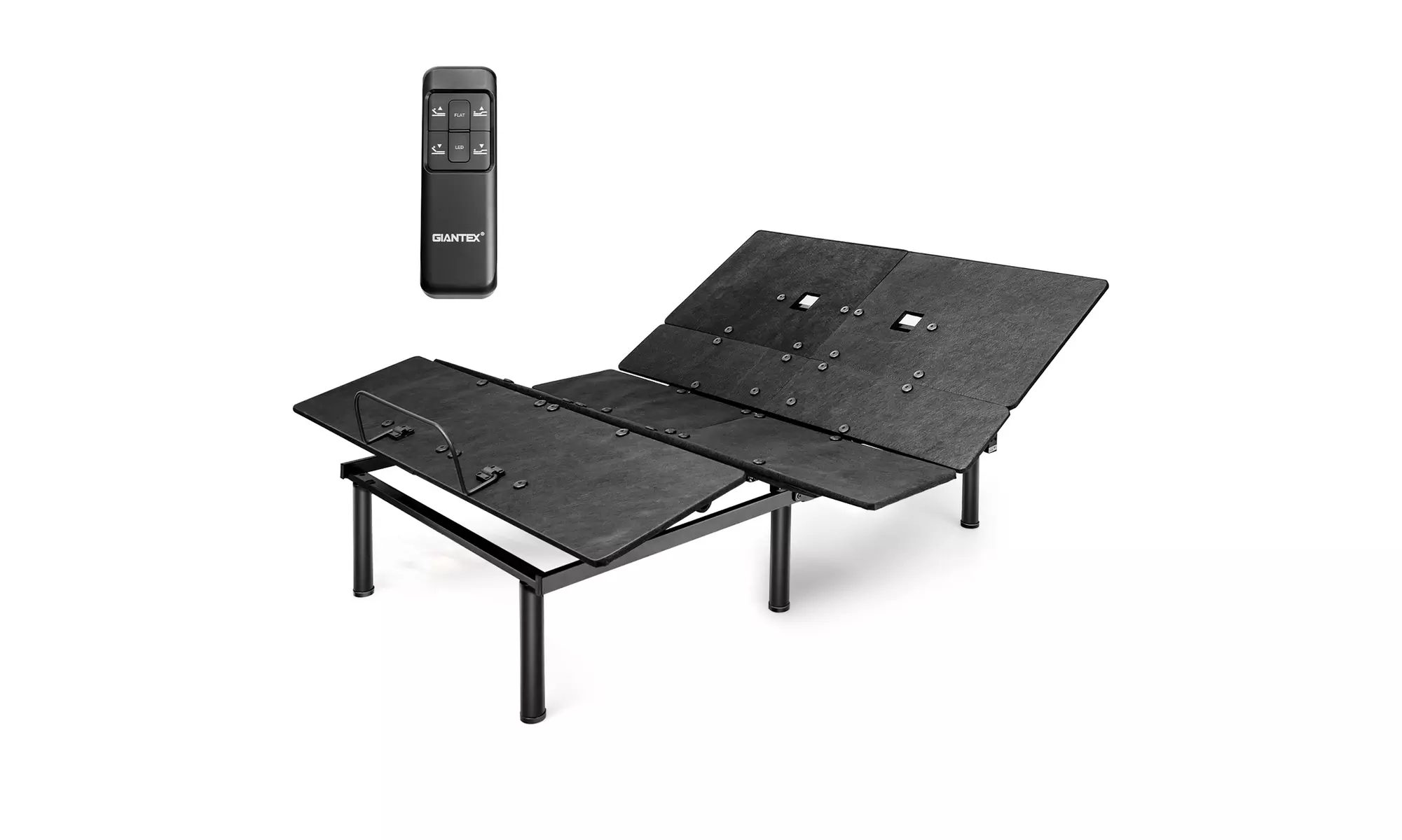 Giantex Queen Electric Adjustable Bed Base LED Lights Dual USB Easy Assembly - Primary Image